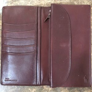 Women’s polo Ralph Lauren leather tartan wallet.